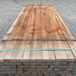 Ca. 105x Massaraduba Regels Fijnbezaagd, 40x60mm, lengte 200cm
